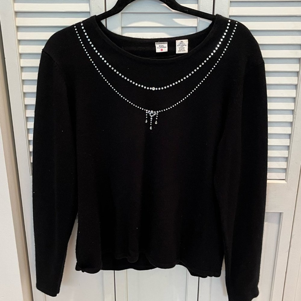 Black Dressy Sweater - Real Clothes